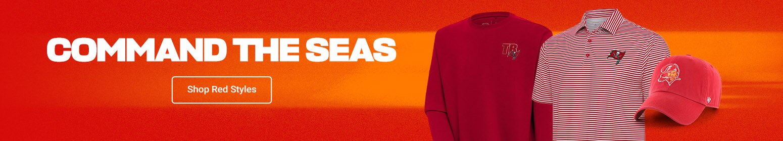 Command the Seas | Shop Tampa Bay Buccaneers Red