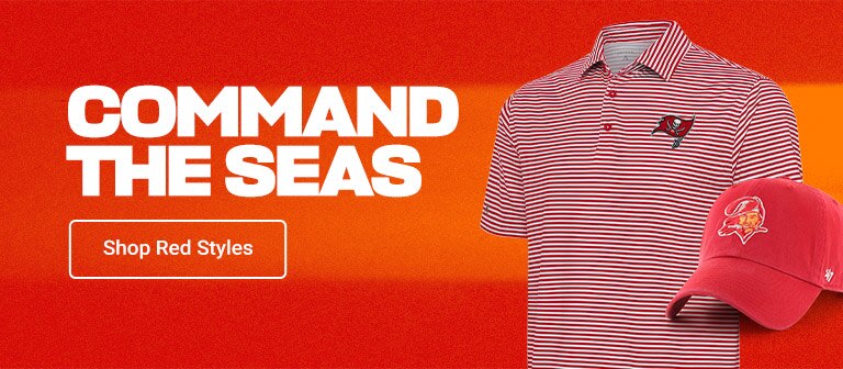 Command the Seas | Shop Tampa Bay Buccaneers Red