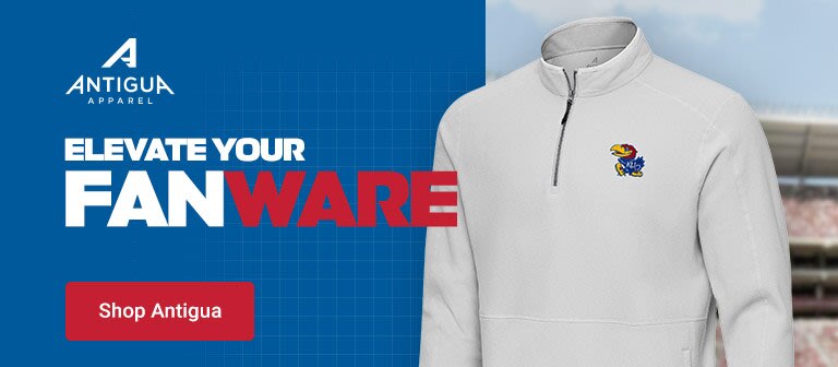 Adidas Kansas Jayhawks Mens Light Blue 0 Elevated Long Sleeve Qtr Zip Pullover