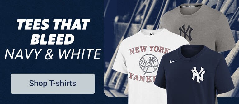 Tees That Bleed Navy & White | New York Yankees T Shirts