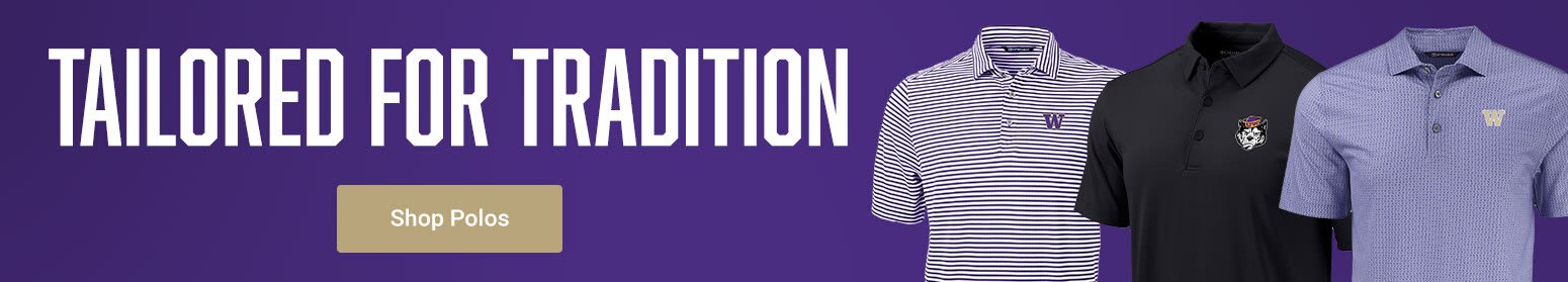 Tailored for Tradition | Shop Washington Huskies Polos & Dress Shirts