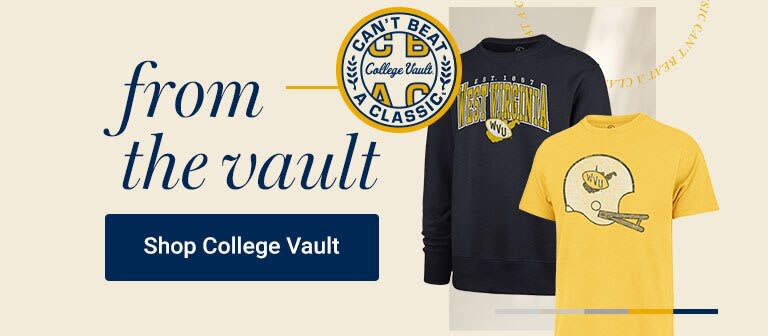 Classic Styles | Shop West Virginia Mountaineers College Vault
