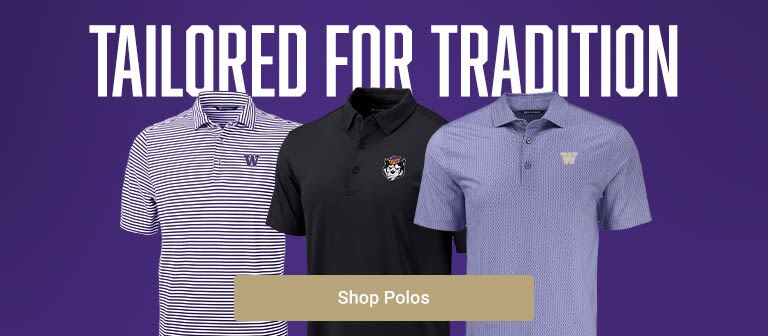 Tailored for Tradition | Shop Washington Huskies Polos & Dress Shirts