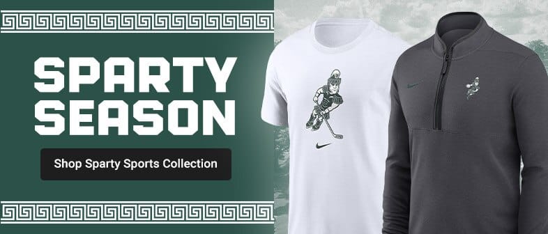 Sparty Season | Shop Michigan State Spartans New Arrivals Sparty Playing Sports