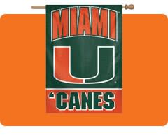 Shop Miami Hurricanes Flags & Banners