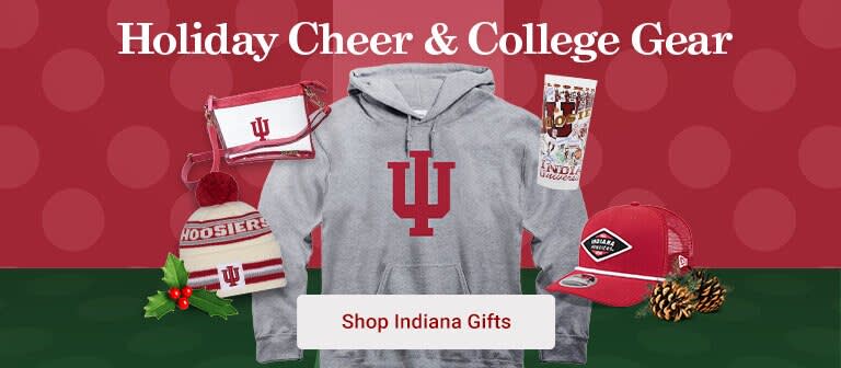 47 Indiana Hoosiers Vintage Bison Logo Clean Up Adjustable Hat - Black