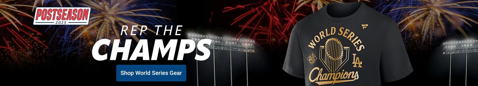 Postseason 2025 | Rep The Champs | Shop Dodgers World Series Champions Gear