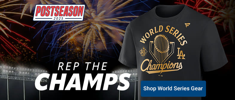 Postseason 2025 | Rep The Champs | Shop Dodgers World Series Champions Gear