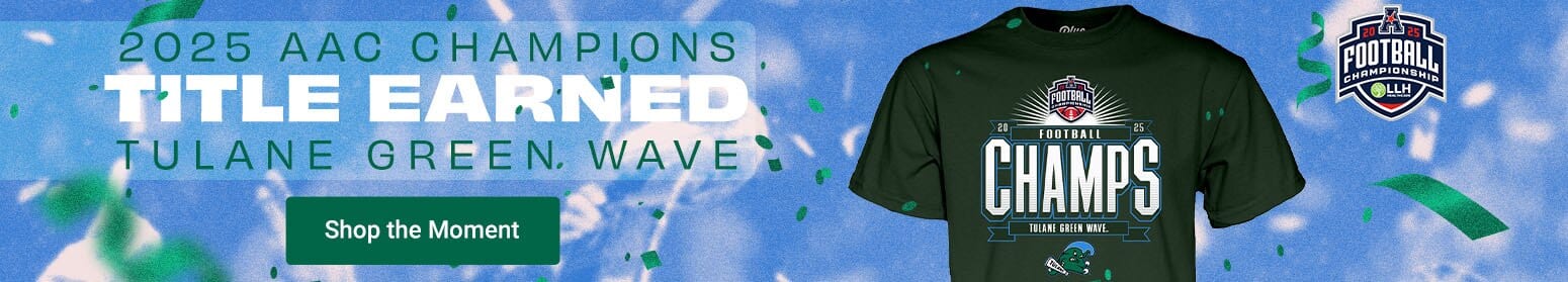 2025 AAC Champions | Shop Tulane Green Wave