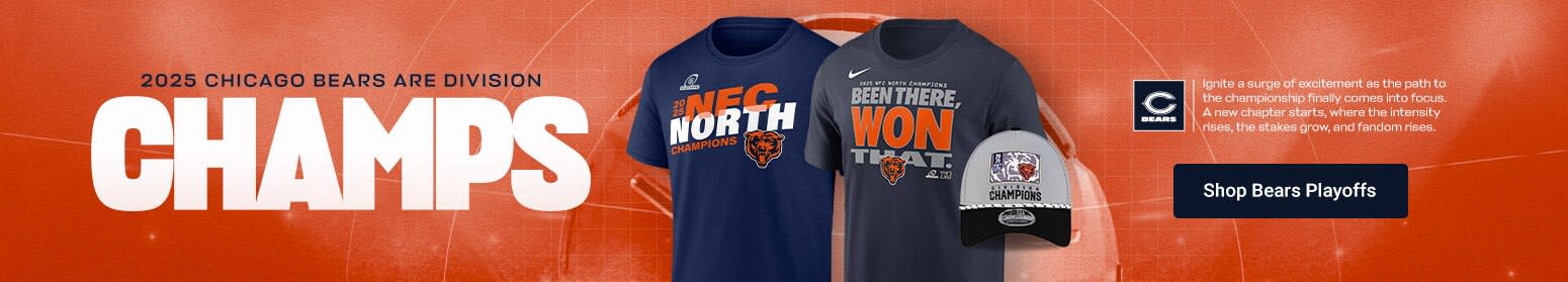 2025 NFL Playoffs | NFC North Division Champs Gear | Shop Chicago Bears