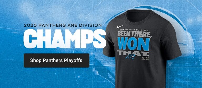 2025 NFL Playoffs | NFC South Champions Carolina Panthers | Shop Now