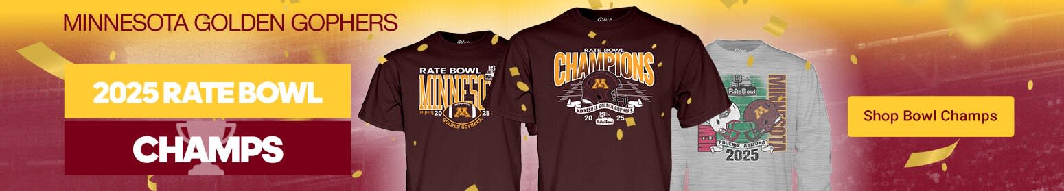 Minnesota Golden Gophers 2025 Rate Bowl Champs | Shop Bowl Champs