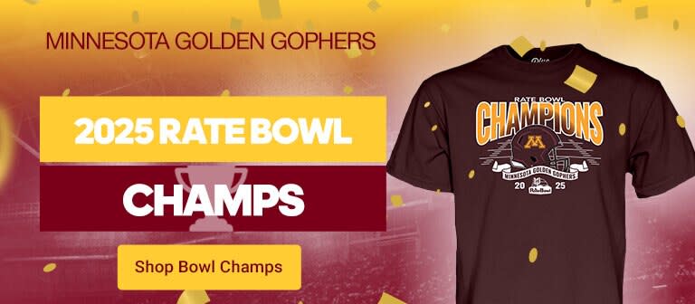 Minnesota Golden Gophers 2025 Rate Bowl Champs | Shop Bowl Champs