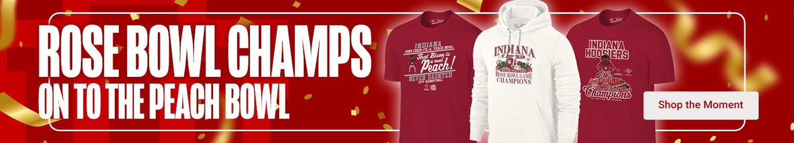 Indiana Hoosiers CFP Semi Finals Bound and Rose Bowl Champions | Shop Now