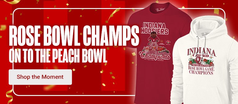Indiana Hoosiers CFP Semi Finals Bound and Rose Bowl Champions | Shop Now
