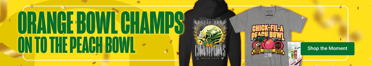 Oregon Ducks CFP Semi Finals Bound and Orange Bowl Champions | Shop Now