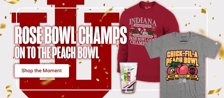Indiana Hoosiers CFP Semi Finals Bound and Rose Bowl Champions | Shop Now
