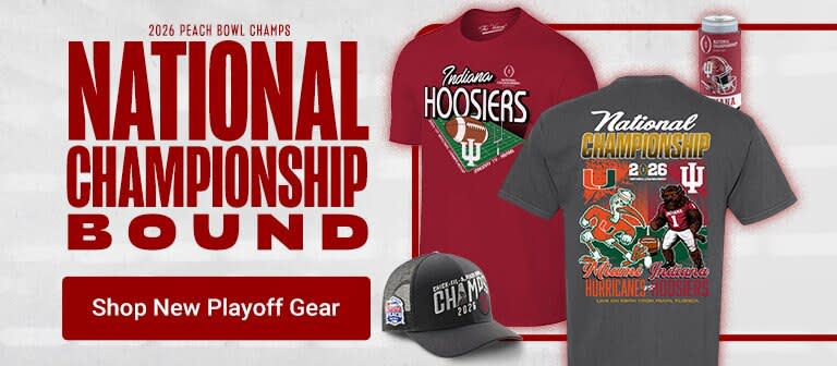 2026 Peach Bowl Champs | National Championship Bound | Indiana Hoosiers New Playoff Gear