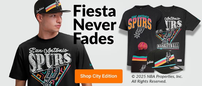 Fiesta Never Fades | Shop San Antonio Spurs City Edition