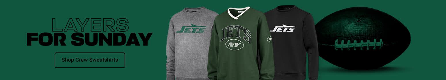 Layers For Sunday | Shop Jets Crew Sweatshirts