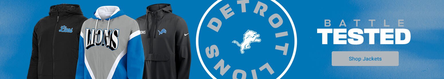 Battle Tested | Shop Detroit Lions Jackets