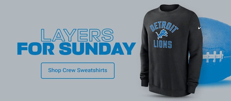 Layers For Sunday | Shop Lions Crewnecks