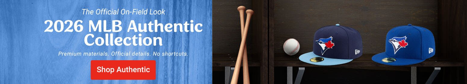 The Official On Field Look | 2026 MLB Authentic Collection | Premium Materials. Official Details. No Shortcuts. | Shop Blue Jays Authentic Collection