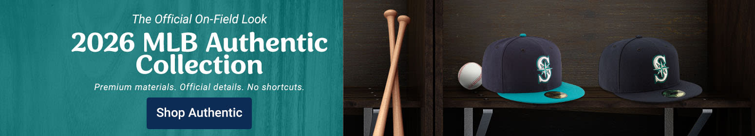 The Official On Field Look | 2026 MLB Authentic Collection | Premium Materials. Official Details. No Shortcuts. | Shop Mariners Authentic Collection