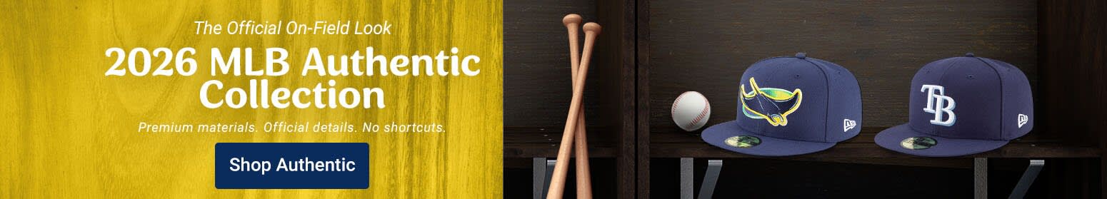 The Official On Field Look | 2026 MLB Authentic Collection | Premium Materials. Official Details. No Shortcuts. | Shop Rays Authentic Collection