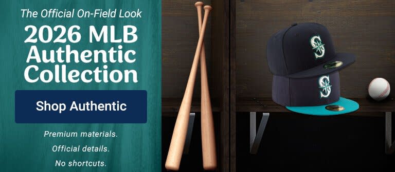 The Official On Field Look | 2026 MLB Authentic Collection | Premium Materials. Official Details. No Shortcuts. | Shop Mariners Authentic Collection