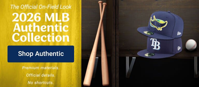 The Official On Field Look | 2026 MLB Authentic Collection | Premium Materials. Official Details. No Shortcuts. | Shop Rays Authentic Collection