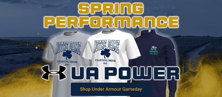 Spring Performance UA Power |Shop Notre Dame Fighting Irish Under Armour Gameday