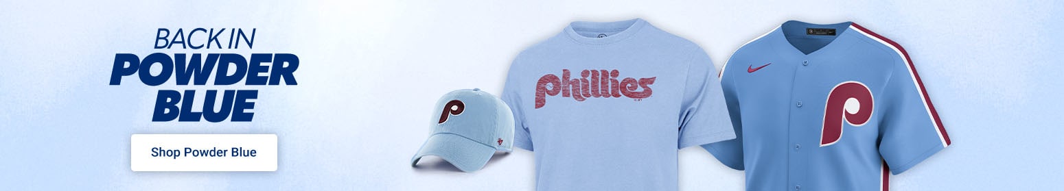 Back in Powder Blue | Shop Phillies Powder Blue