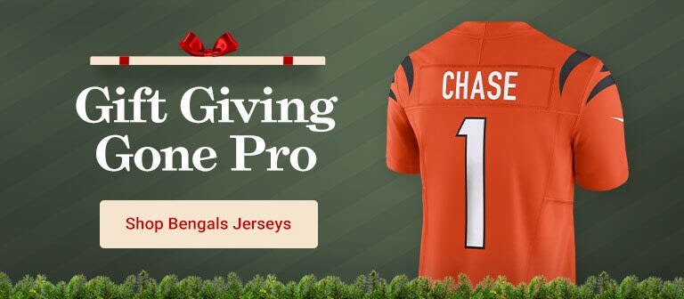 Gift Giving Gone Pro | Shop Cincinnati Bengals Jerseys