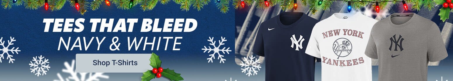 Tees That Bleed Navy & White | New York Yankees T Shirts