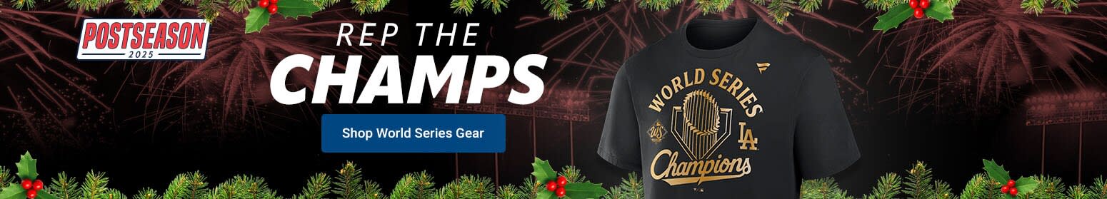 Postseason 2025 | Rep The Champs | Shop Dodgers World Series Champions Gear