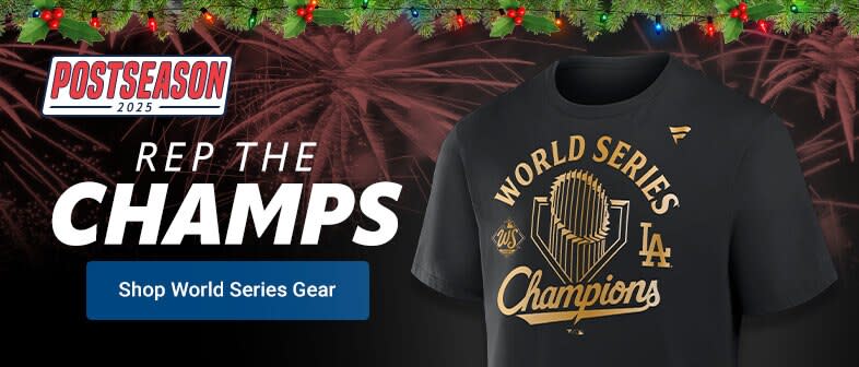 Postseason 2025 | Rep The Champs | Shop Dodgers World Series Champions Gear