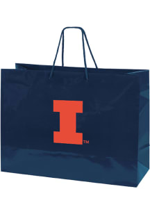 Illinois Fighting Illini Large Orange Gift Bag
