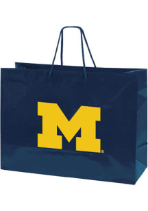 Navy Blue Michigan Wolverines Large Gift Bag