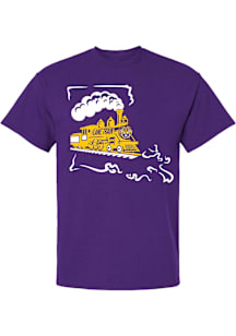 LSU Tigers Purple Lane Train Short Sleeve T Shirt