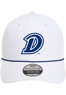 Rally Drake Bulldogs Imperial 7054 Rope Adjustable Hat - White