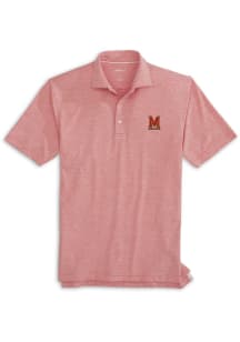 Mens Maryland Terrapins Red Johnnie O Lyndon Short Sleeve Fashion Polo