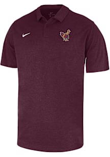 Nike Virginia Tech Hokies Mens Maroon Vault Gobbler Short Sleeve Polo