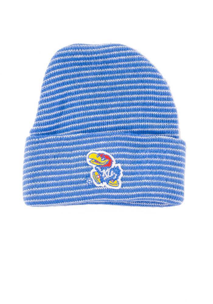 Kansas Jayhawks Blue Infant Cuffed Newborn Knit Hat