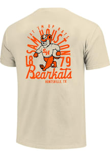 Sam Houston State Bearkats Ivory Mascot Overlay Short Sleeve T Shirt