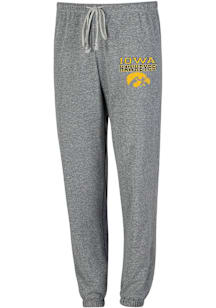 Concepts Sport Iowa Hawkeyes Womens Mainstream Black Sweatpants