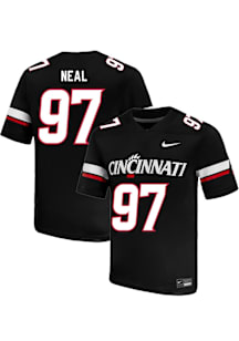 Kamron Neal Nike Mens Black Cincinnati Bearcats Football NIL Name And Number Football Jersey