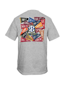 SEC Grey More Pennants Short Sleeve T Shirt