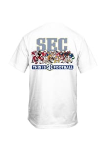 SEC White Illustration Short Sleeve T Shirt