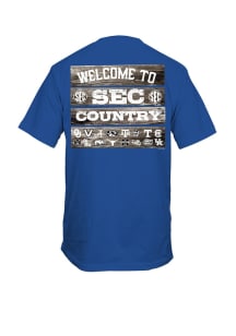 SEC Blue Welcome Board Short Sleeve T Shirt